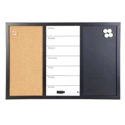 Memoboard - Aus Holz - 60 X 40 Cm