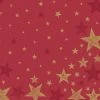 12 Servietten - Sterne - Rot - Ca. 40 X 40 Cm