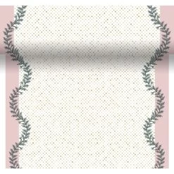 Tischläufer - Tannenäste - Rosa - Ca. 4,8 X 0,4 M