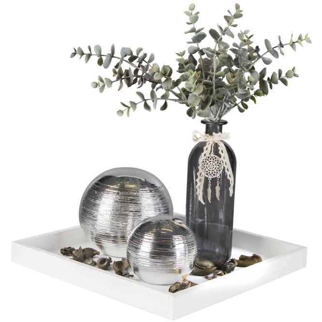 Vase - Aus Glas - 20,5 X 7 Cm - Anthrazit 1 Vase - Aus Glas - 20,5 X 7 Cm - Anthrazit