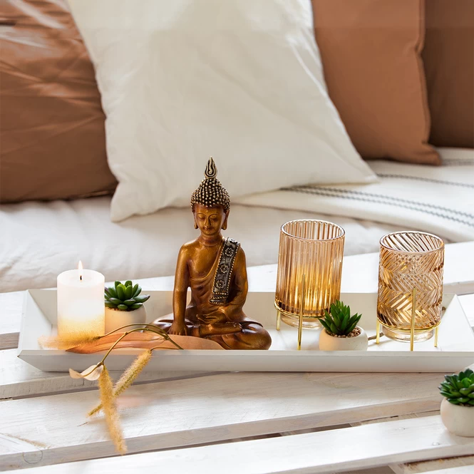 Teelichtglas - Ca. 9 X 15,5 Cm - 1 Stück - Braun 5 Teelichtglas - Ca. 9 X 15,5 Cm - 1 Stück - Braun – Bild 5