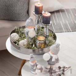 Winterkind - Aus Terrakotta - Ca. 11 X 6,5 X 16 Cm - 1 Stück -Dekorieren Verkauf Geschäft alles5761