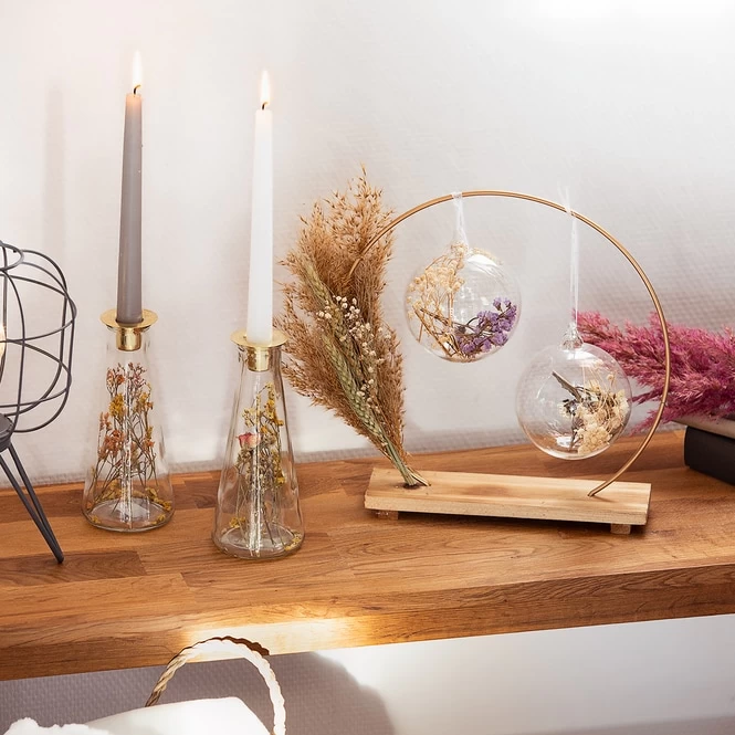 Spitzkerzen - Ca. 2 X 24,5 Cm - Grau - 4 Stück 2 Spitzkerzen - Ca. 2 X 24,5 Cm - Grau - 4 Stück – Bild 2