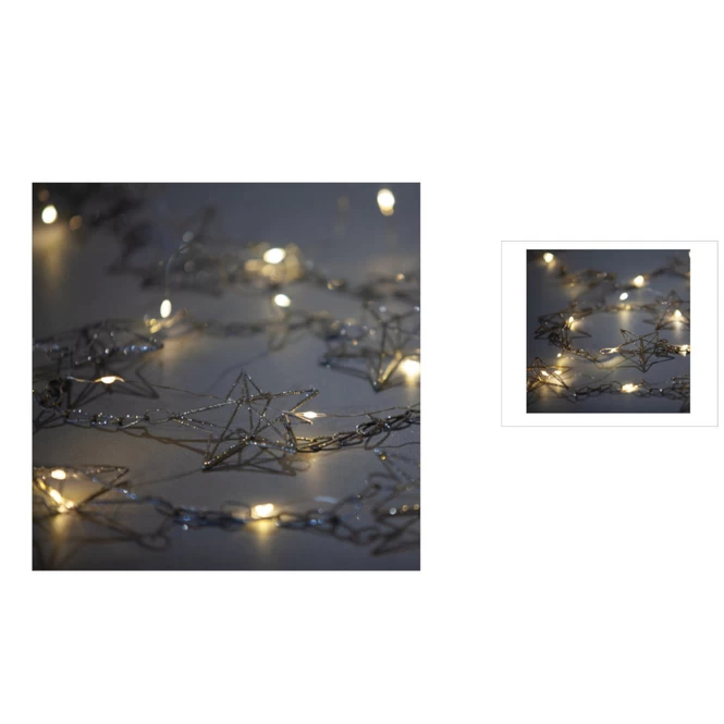 LED-Girlande - Sterne - Ca. 150 X 7 Cm - 1 Stück 1 LED-Girlande - Sterne - Ca. 150 X 7 Cm - 1 Stück