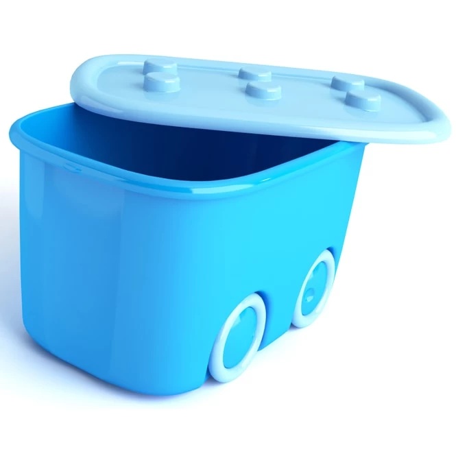 Keter KIS - Ordnungsbox Mit Rollen - Funny Box - Blau - 46 L 2 Keter KIS - Ordnungsbox Mit Rollen - Funny Box - Blau - 46 L – Bild 2