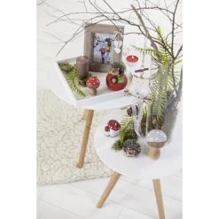 Tablett - Aus Holz - Ca. 30 X 30 X 3 Cm - In Weiß