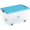 Keter KIS - Rollenbox Mit Deckel - L - Transparent/blau